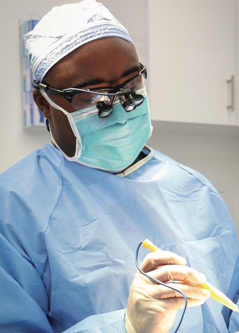 Dr. Carl Truesdale performing surgery in Beverly Hills